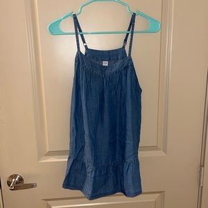 Denim top — adjustable straps